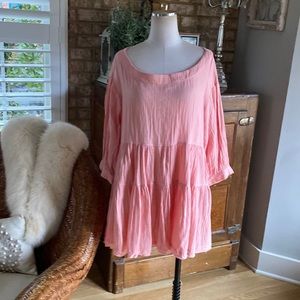 FREE PEOPLE ROSE BABYDOLL MINI DRESS LARGE NEW